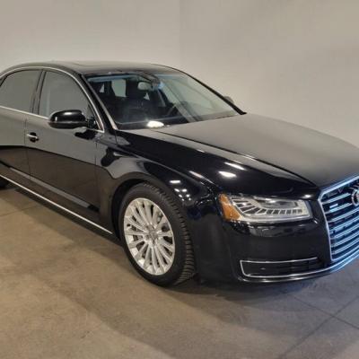 Ауди А8 после промывки радиатора в автотехцентре